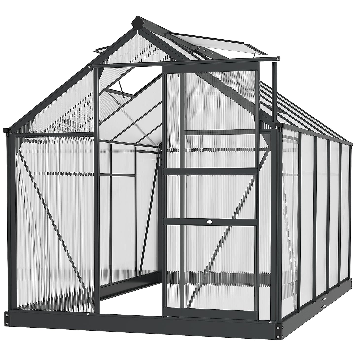 6 x 10ft Polycarbonate Greenhouse