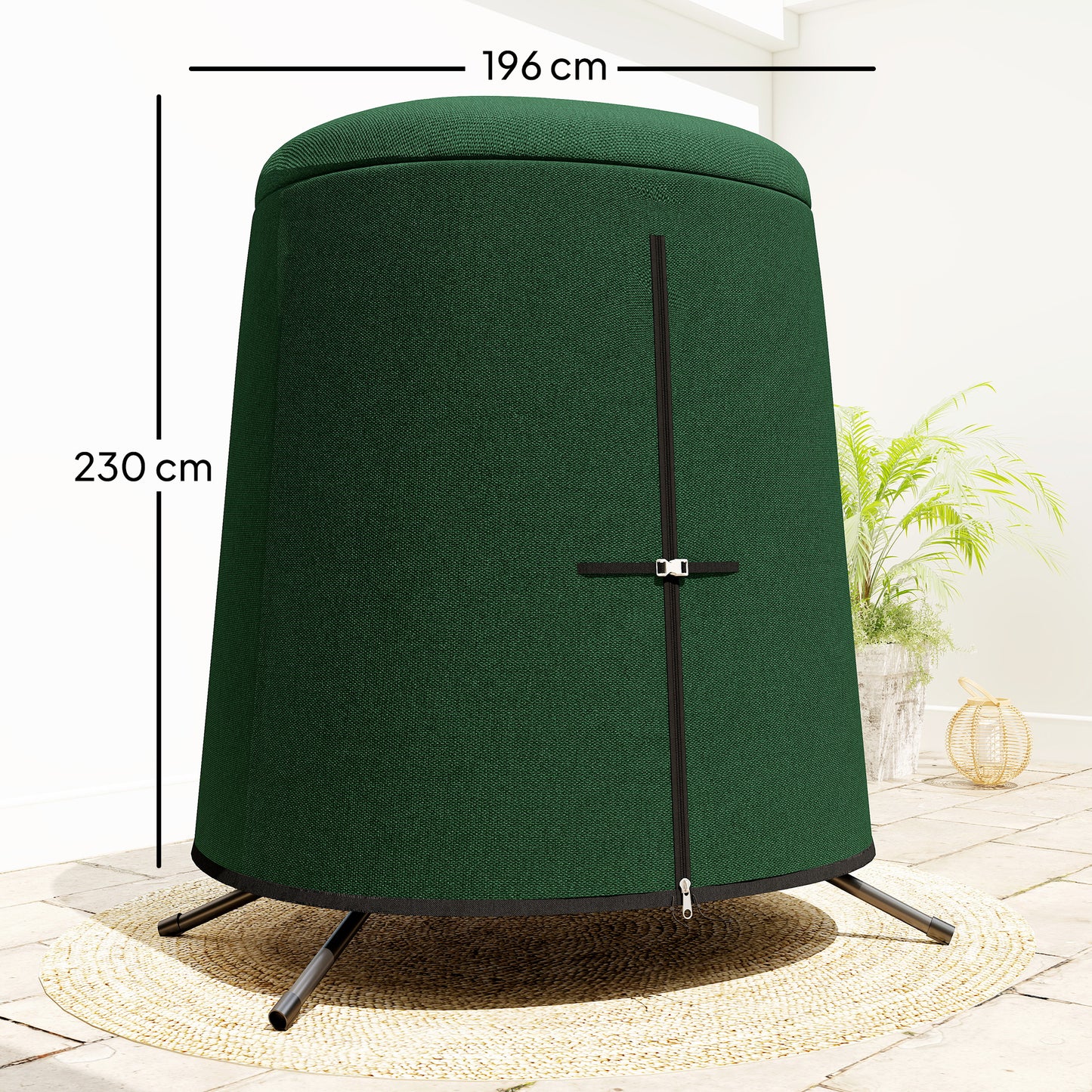 196 x 230 cm Hanging Egg Chair Protective Cover