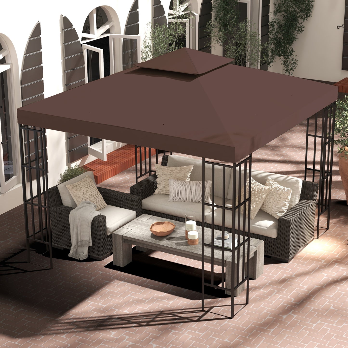 3x3 m Double-Tier Canopy Top Replacement