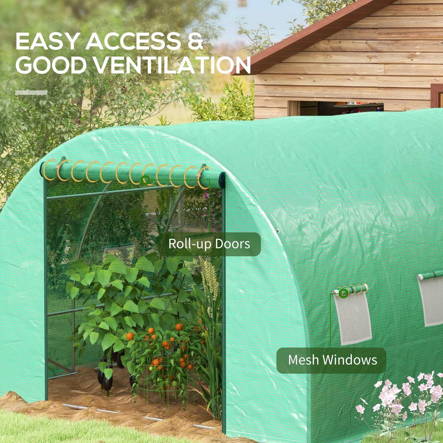 Sprinkler System Polytunnel Greenhouse, 4 x 3(m)