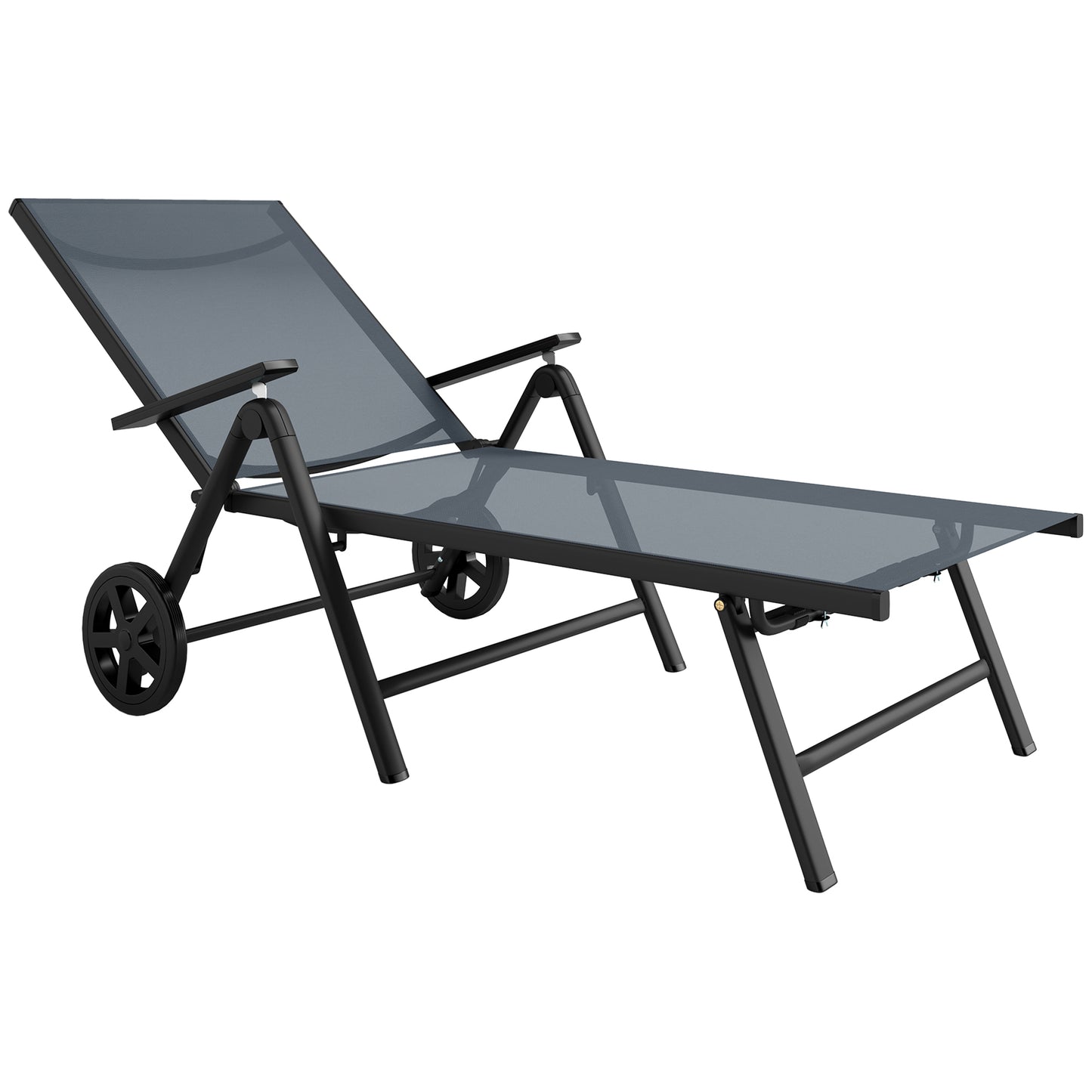 Five-Position Reclining Sun Lounger