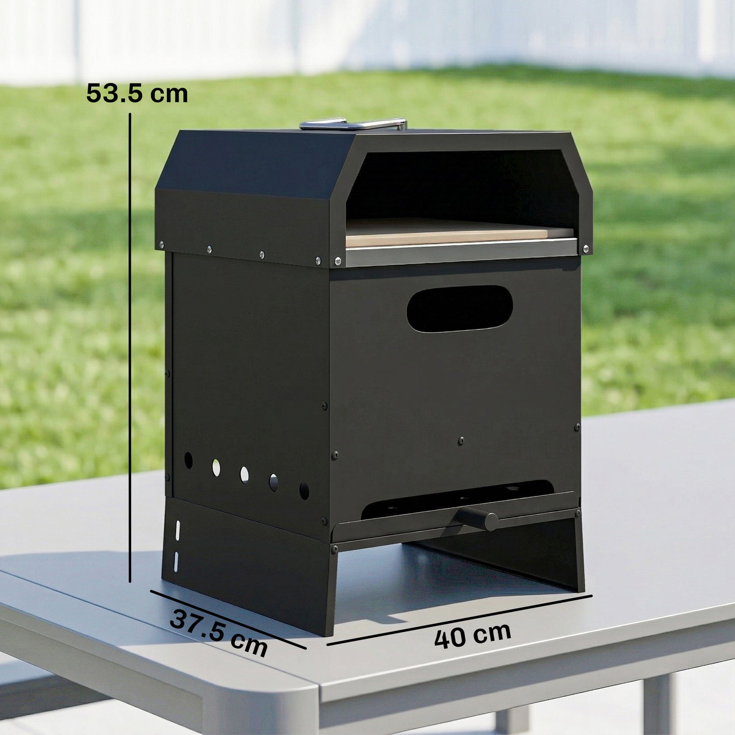3 in 1 Outdoor Pizza Oven, Portable Wood Fired Pizza Maker