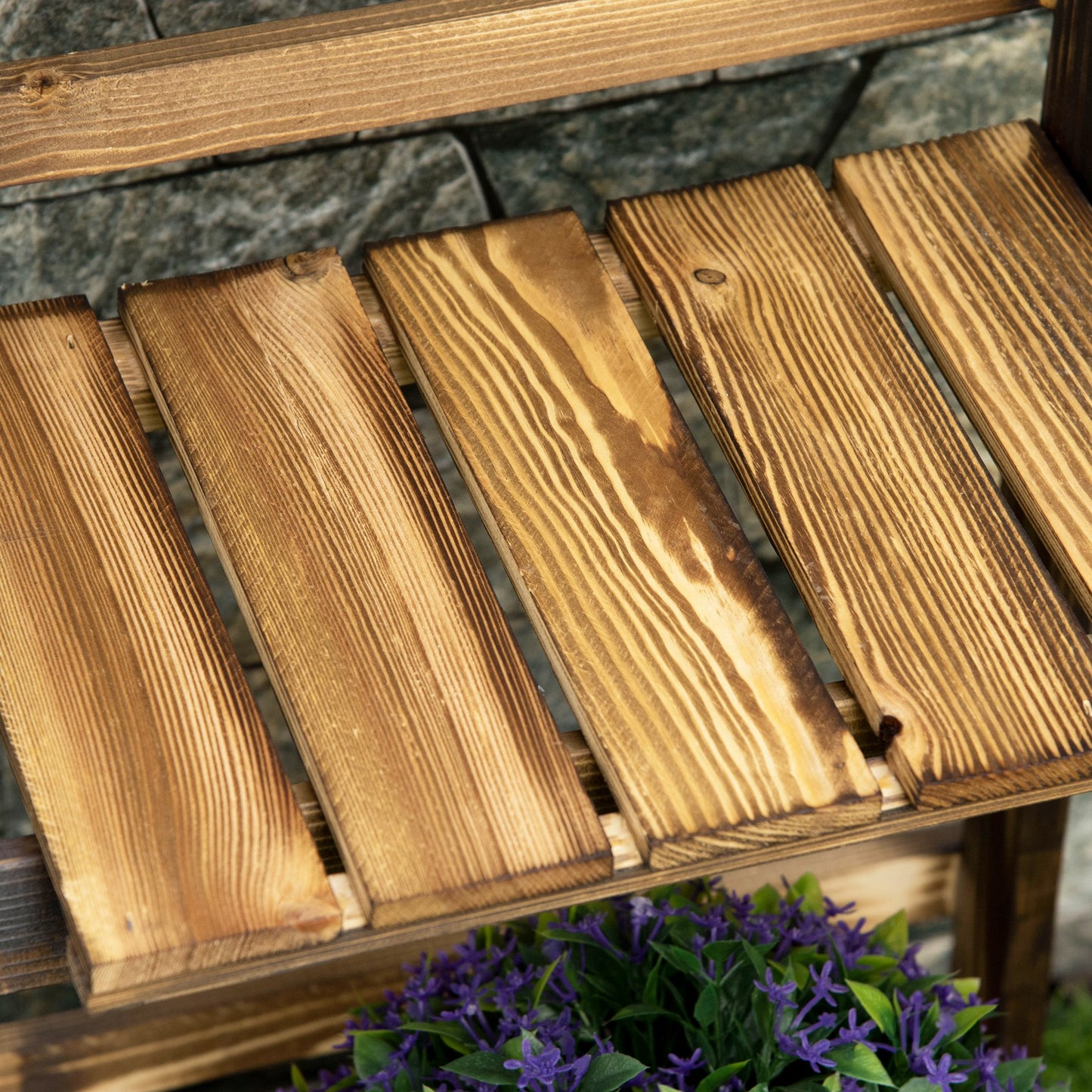 Wooden Folding Flower Pot Stand 3 Tier Garden Planter Display (2)
