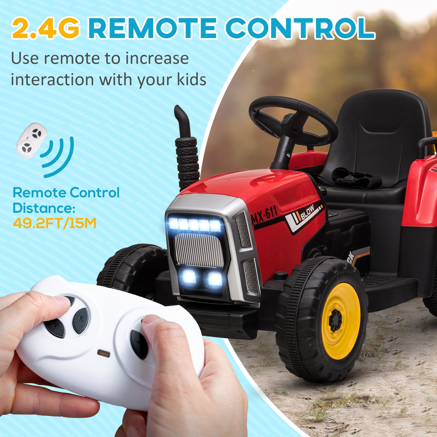 Ride On Tractor, Battery Powered Electric Car