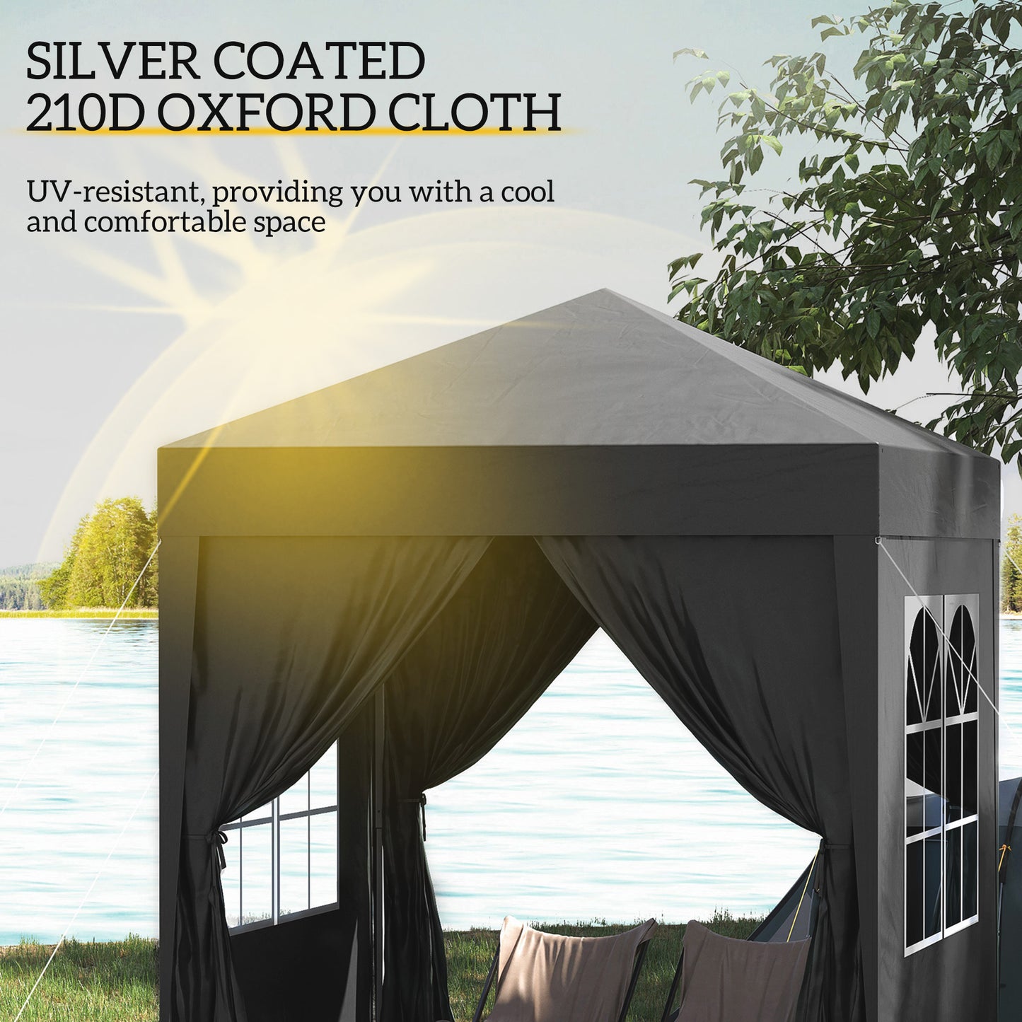 2 x 2 m Garden Pop Up Gazebo, Wedding Party Tent Marquee