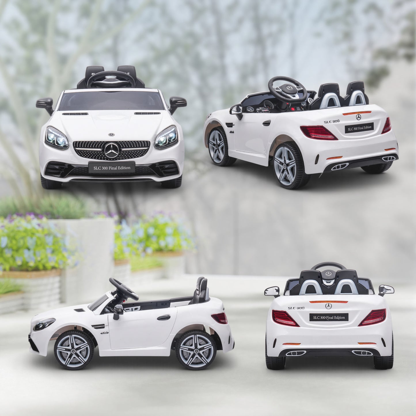 Benz SLC 300  Licensed 12V Kids Electric Ride On, with Music