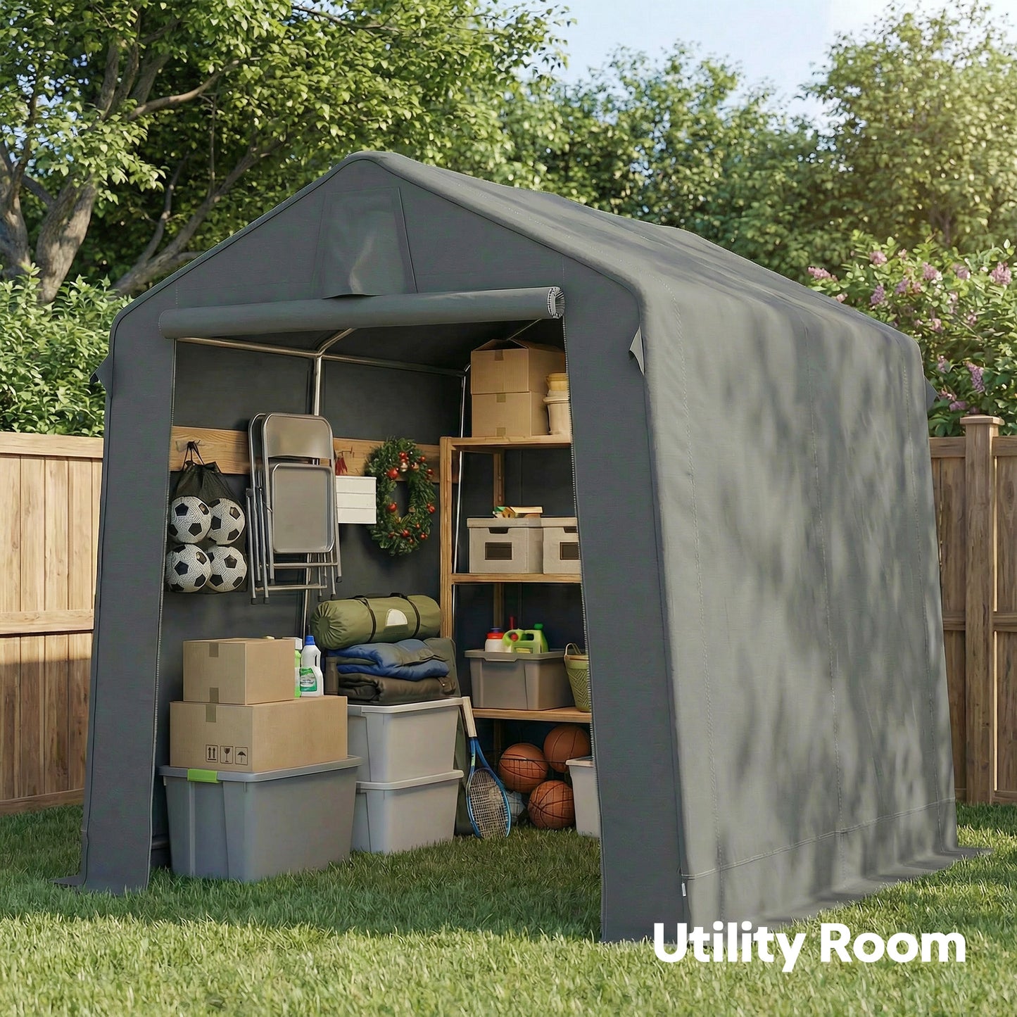 7.5 x 6.2 ft Outdoor Garden Storage Shed