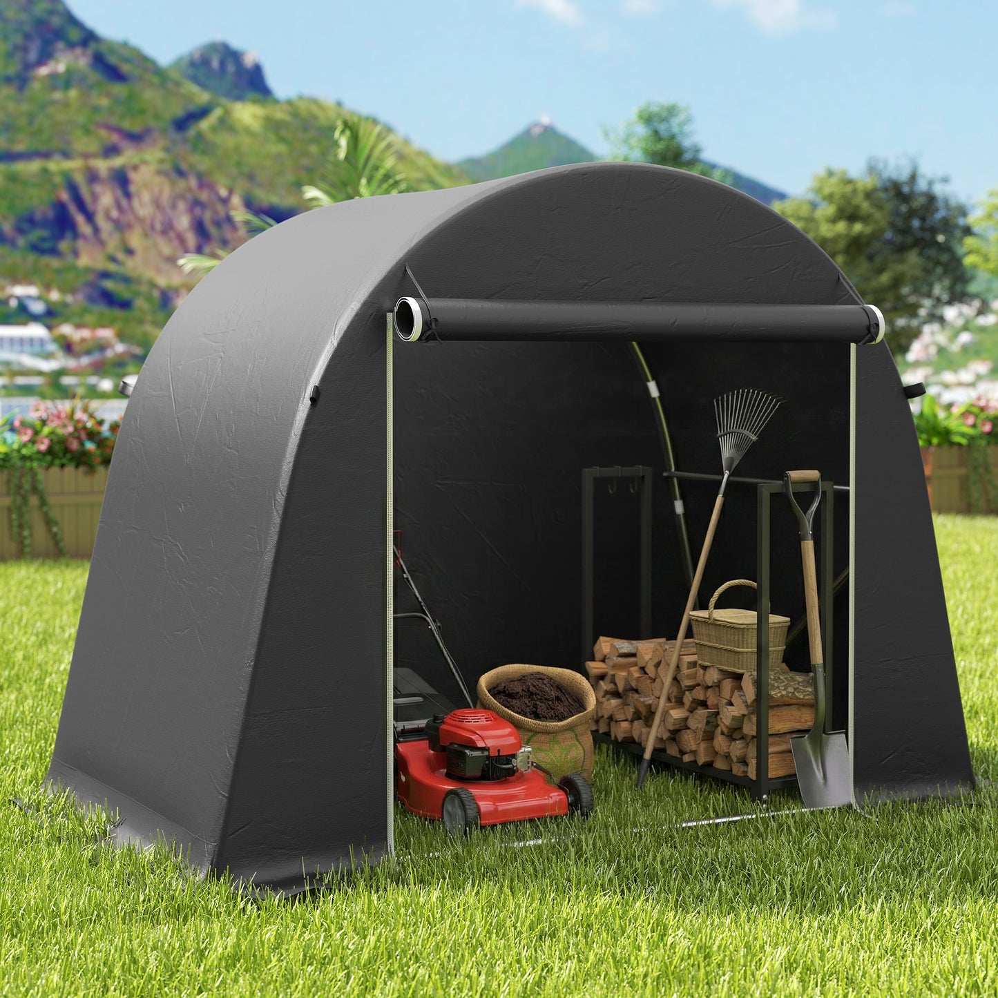 8 x 4 ft Garden Storage Tent