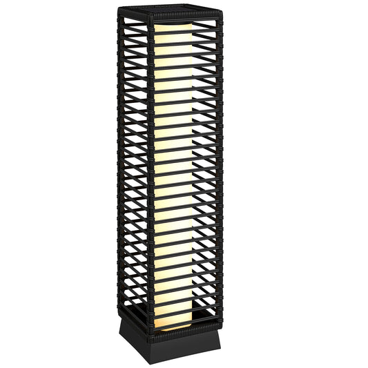 Garden Rattan Lamp, 68 cm Solar Rattan Floor Lamp