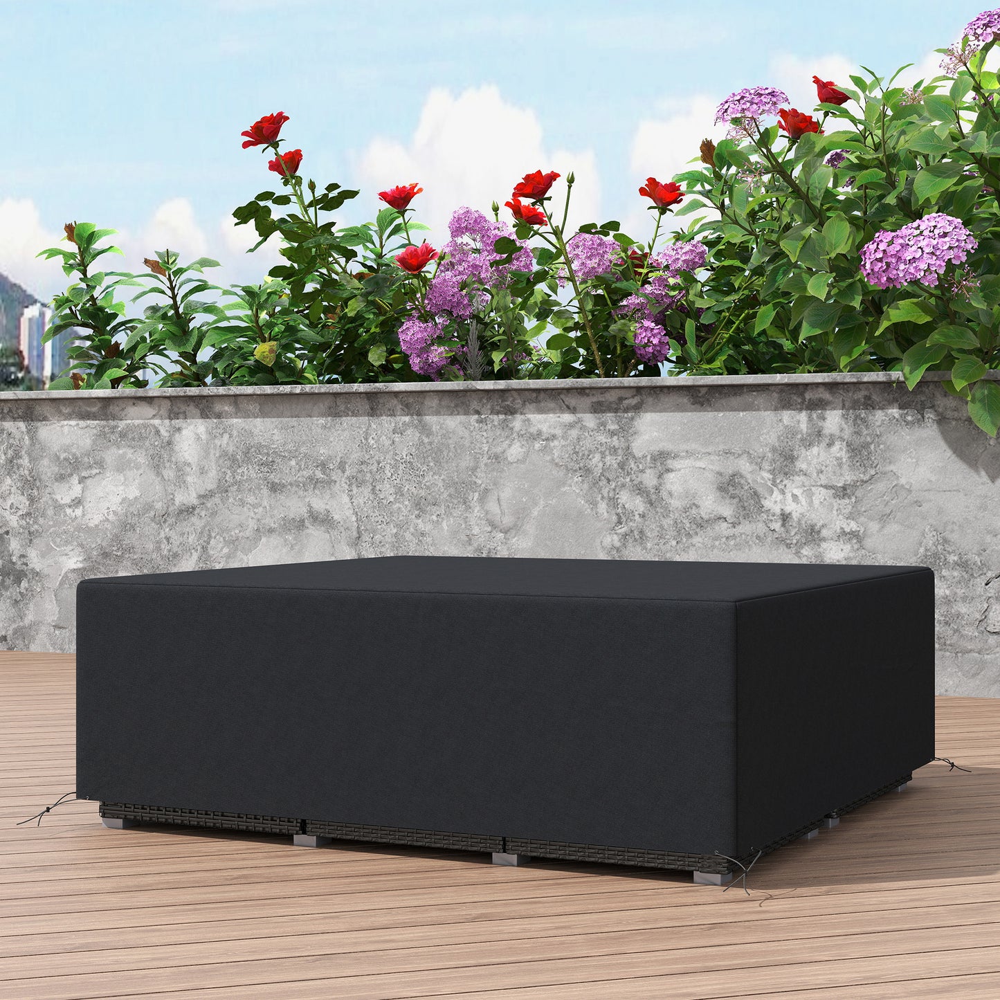 600D Oxford Outdoor Garden Furniture Sofa Set Cover (1)