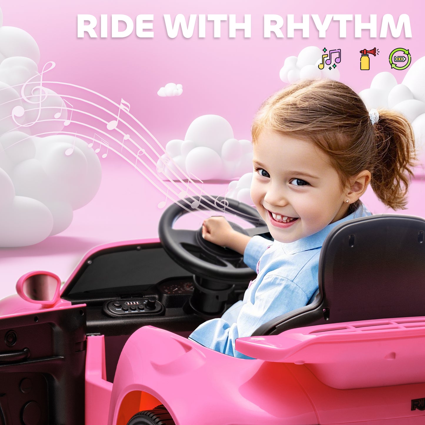 Licensed RUF CTR 2017-Yellowbird Electric Car for Kids
