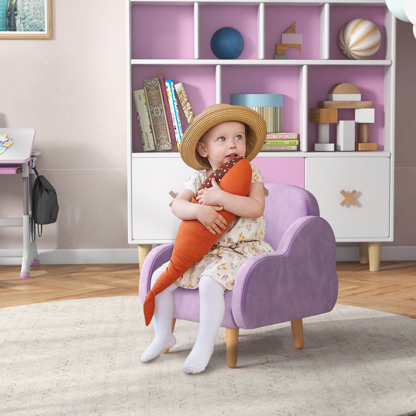 Kids Armchair Toddler Sofa Children Chair with Arm Rest