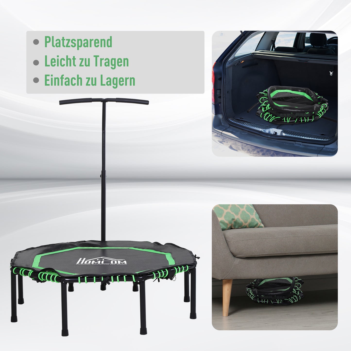 48" Octagonal Mini Fitness Rebounder Trampoline Indoor Outdoor