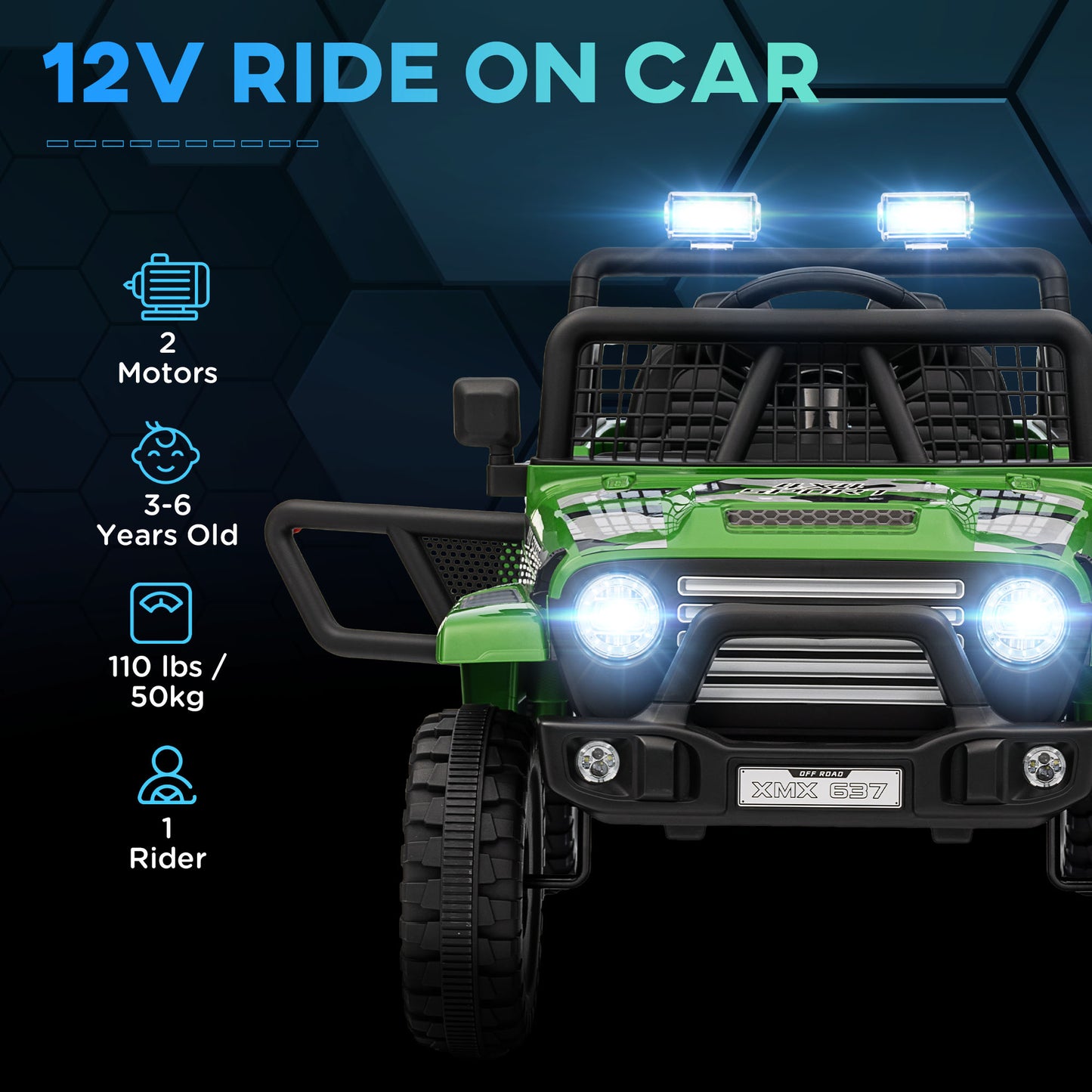 12V Battery Powered Kids Ride-On Car