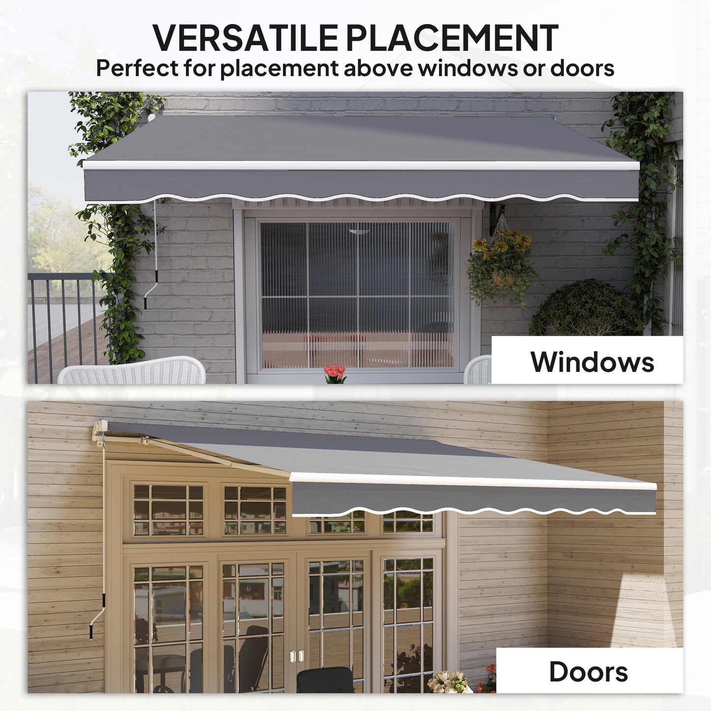 2 x 2.5m Manual Retractable Awning