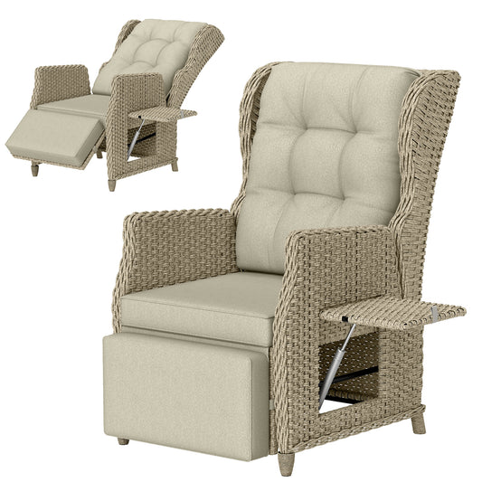 Rattan Garden Recliner Chair