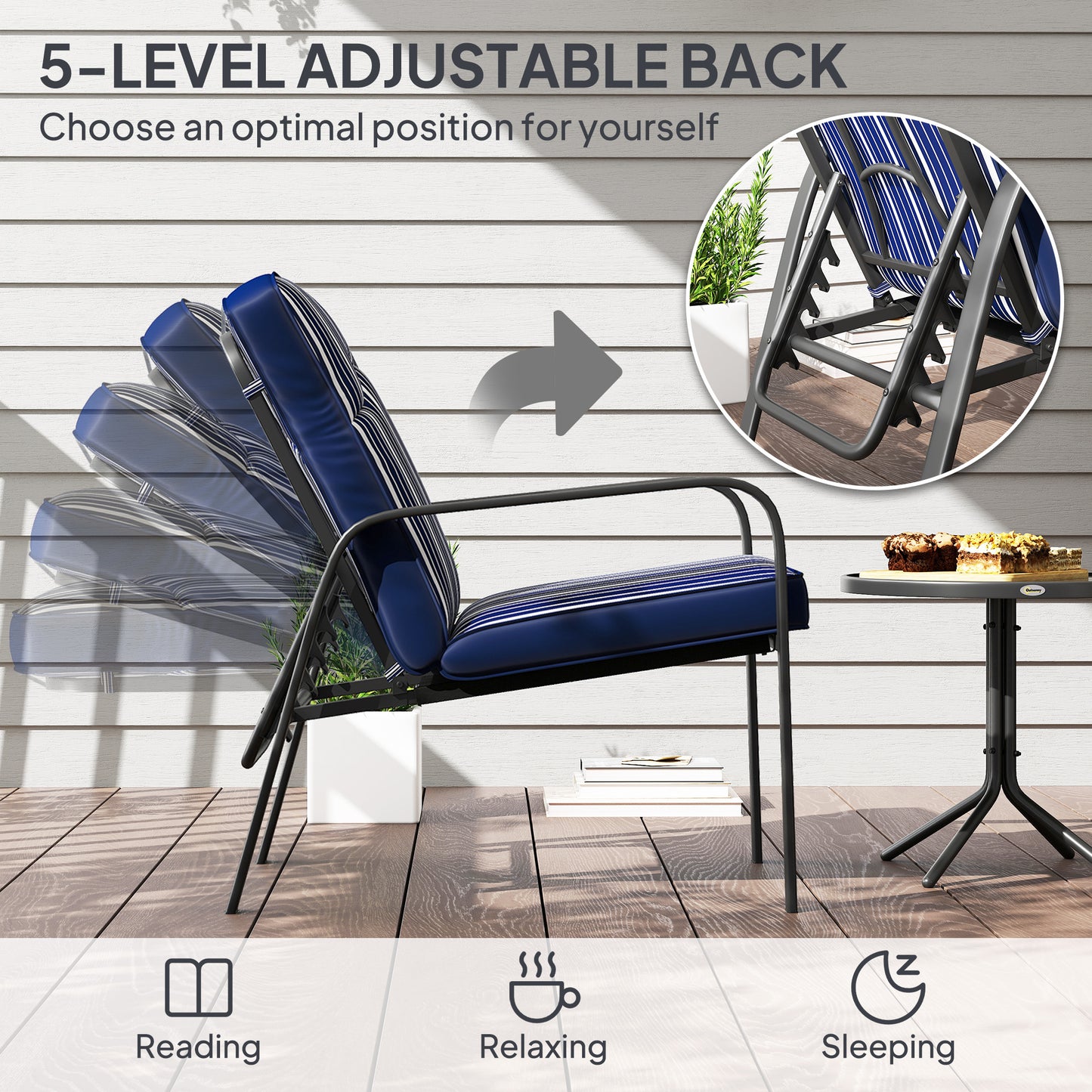Three-Piece Reclining Chair Set