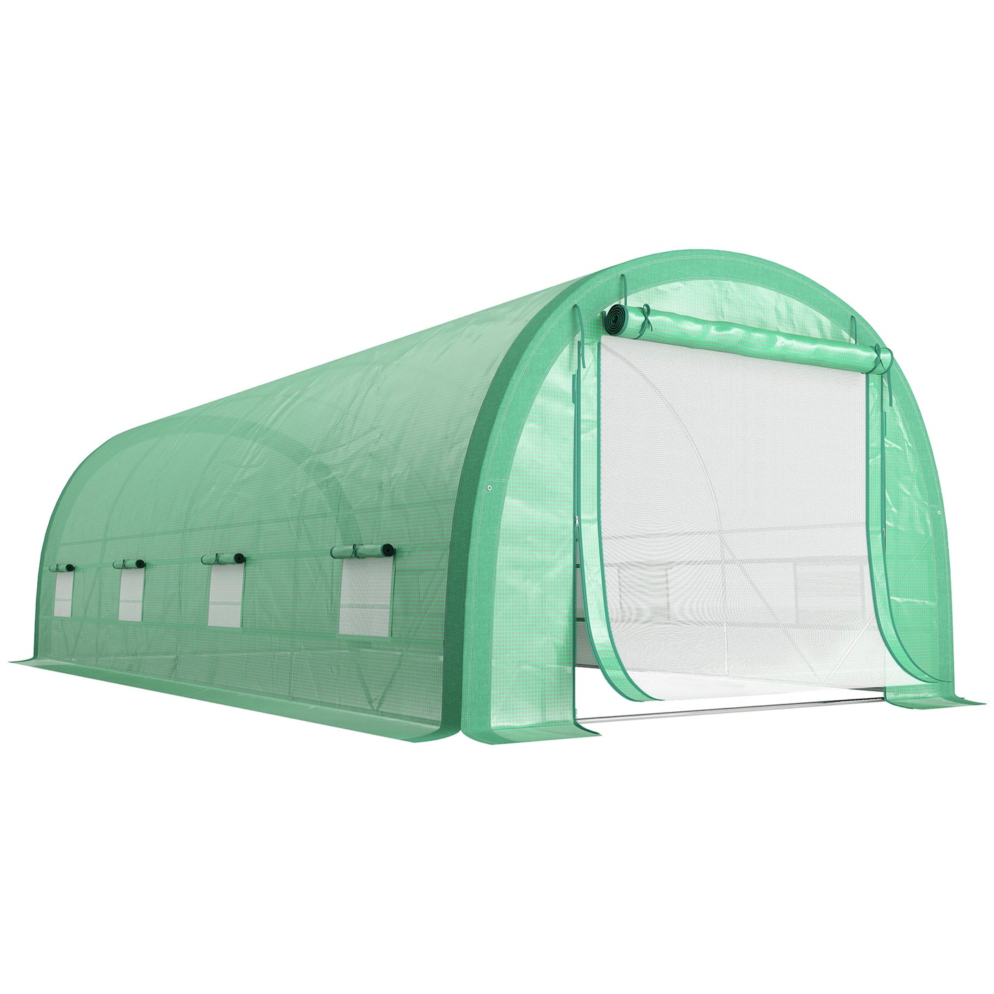 6 x 3(m) Polytunnel Greenhouse with Upgraded Structure