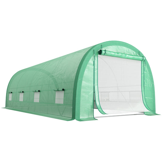 6 x 3(m) Polytunnel Greenhouse with Upgraded Structure
