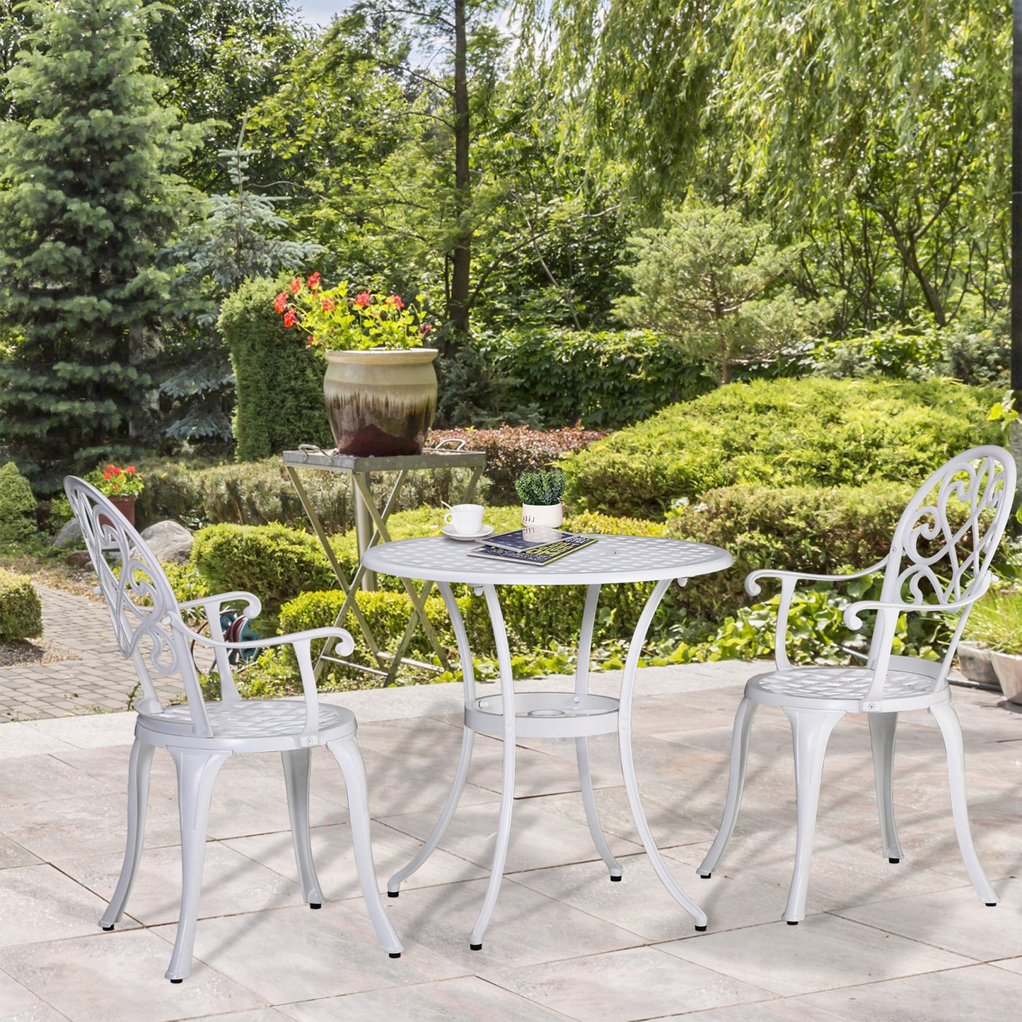 Three-Piece Elegant Aluminium Garden Set