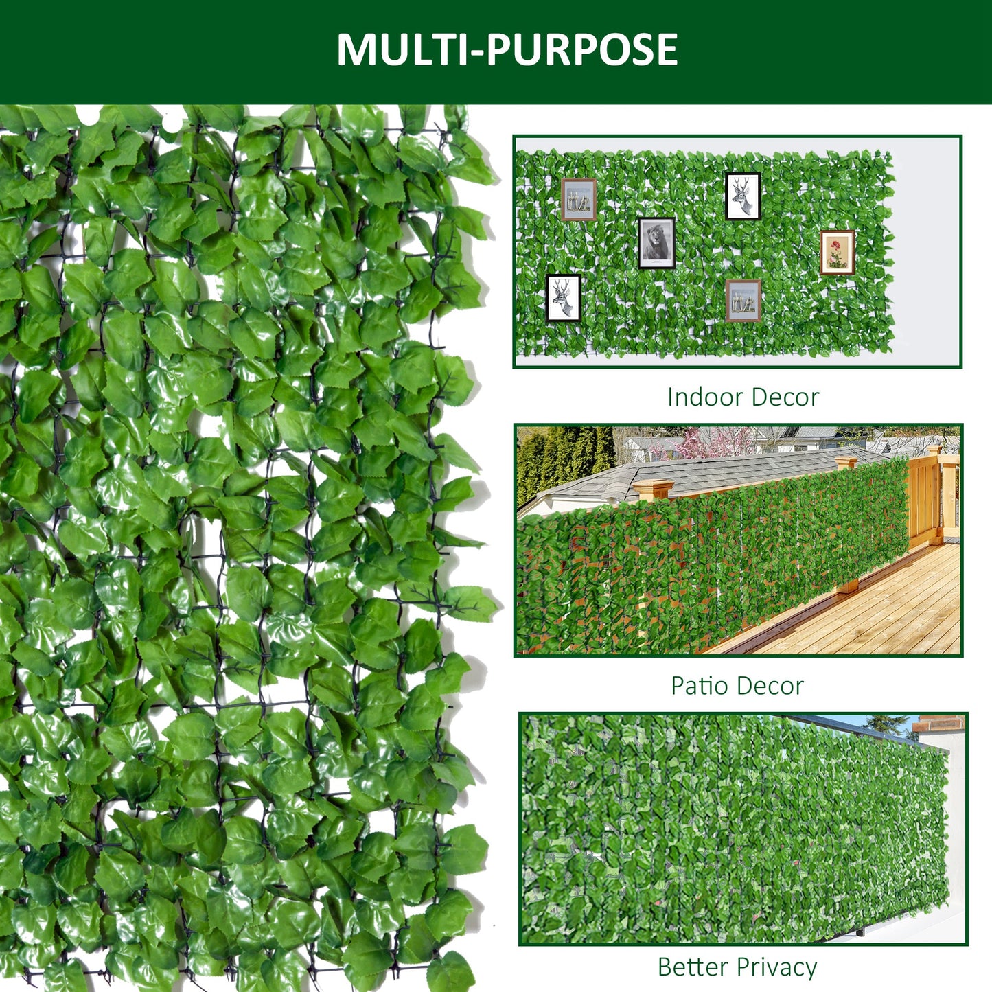 3 x 1m Artificial Leaf Wall