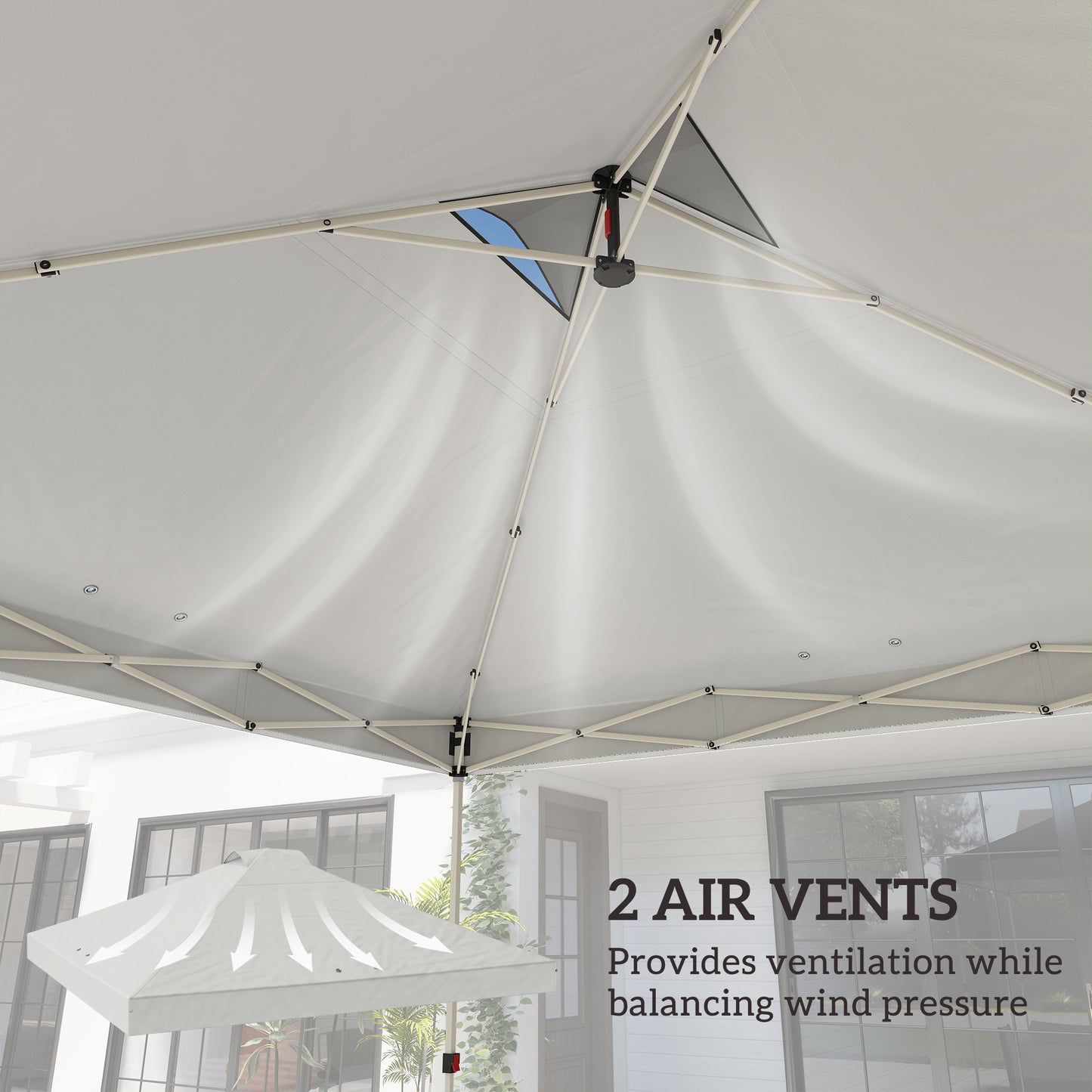 Gazebo Roof Replacement UV50+ Waterproof Pop Up Canopy Cover