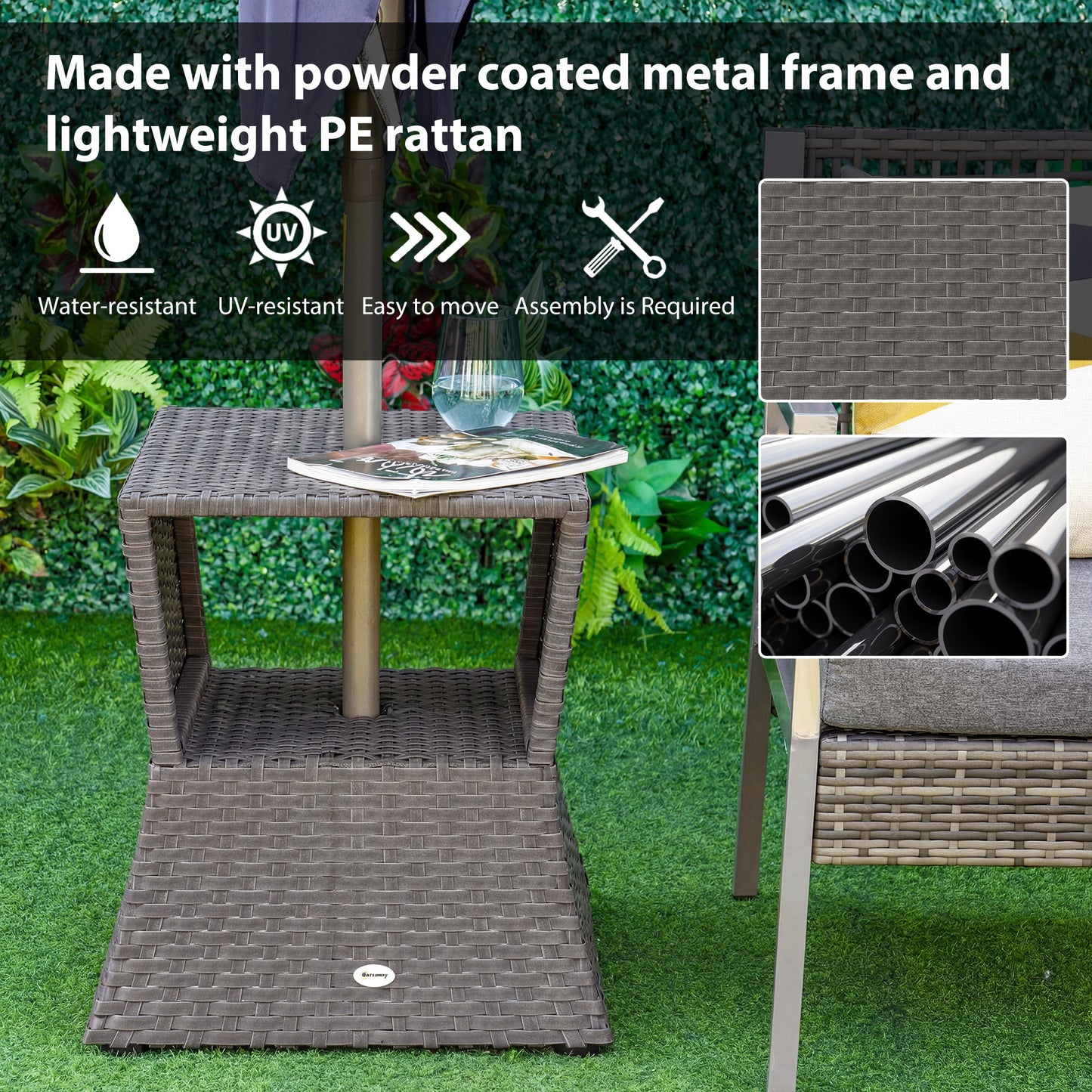 Rattan Outdoor Coffee Table (2)