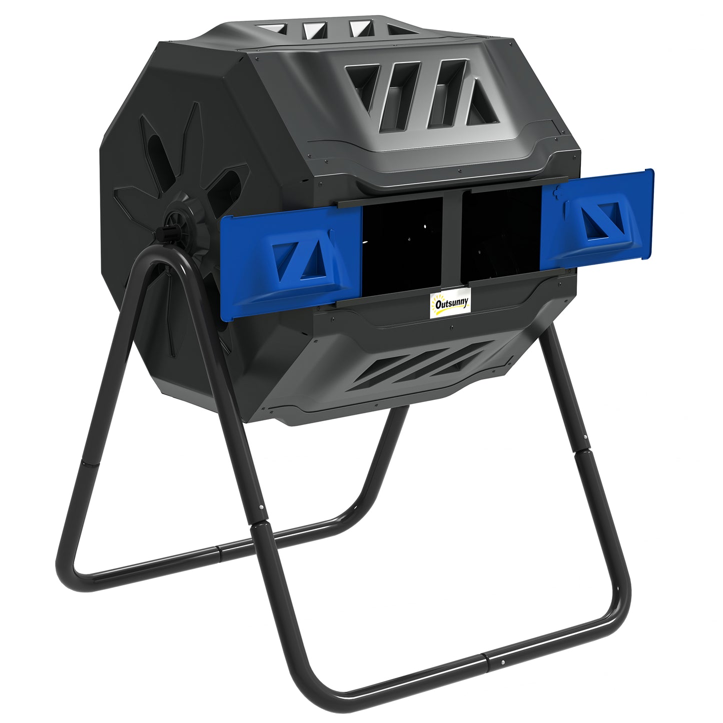 160L 360° Rotating Dual Chamber Composter