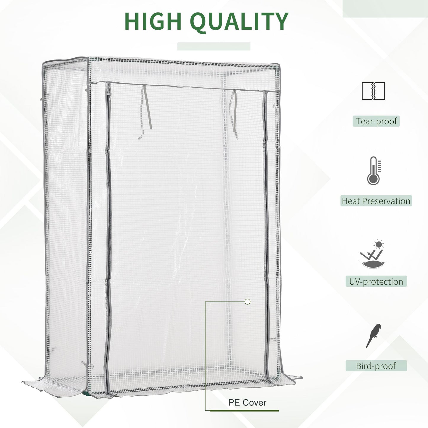 100 x 50 x 150cm Tomato Greenhouse with Roll-up Door
