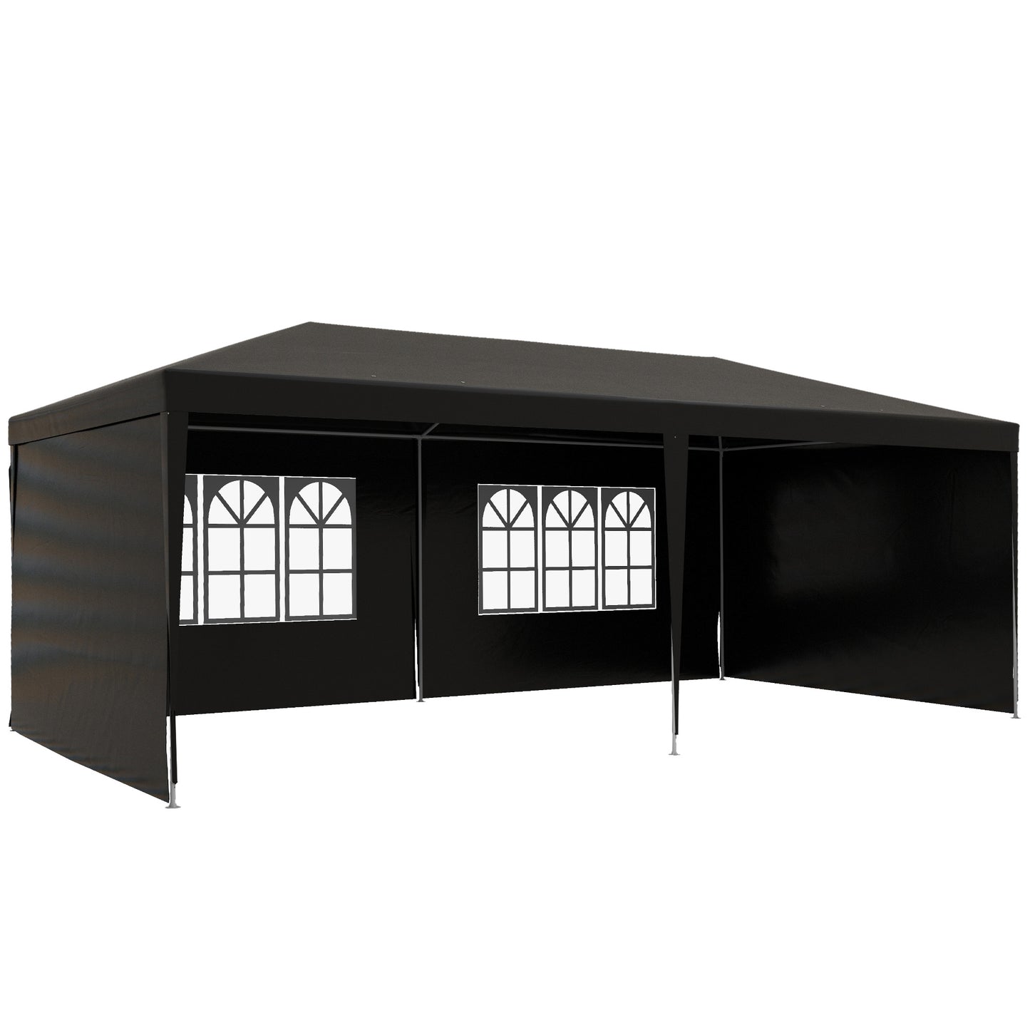 6 x 3 m Party Tent Gazebo Marquee Outdoor Patio Canopy Shelter