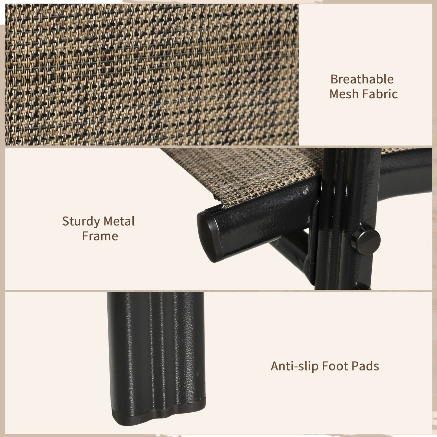 Set of Four Stackable Mesh Seat Chairs (1)