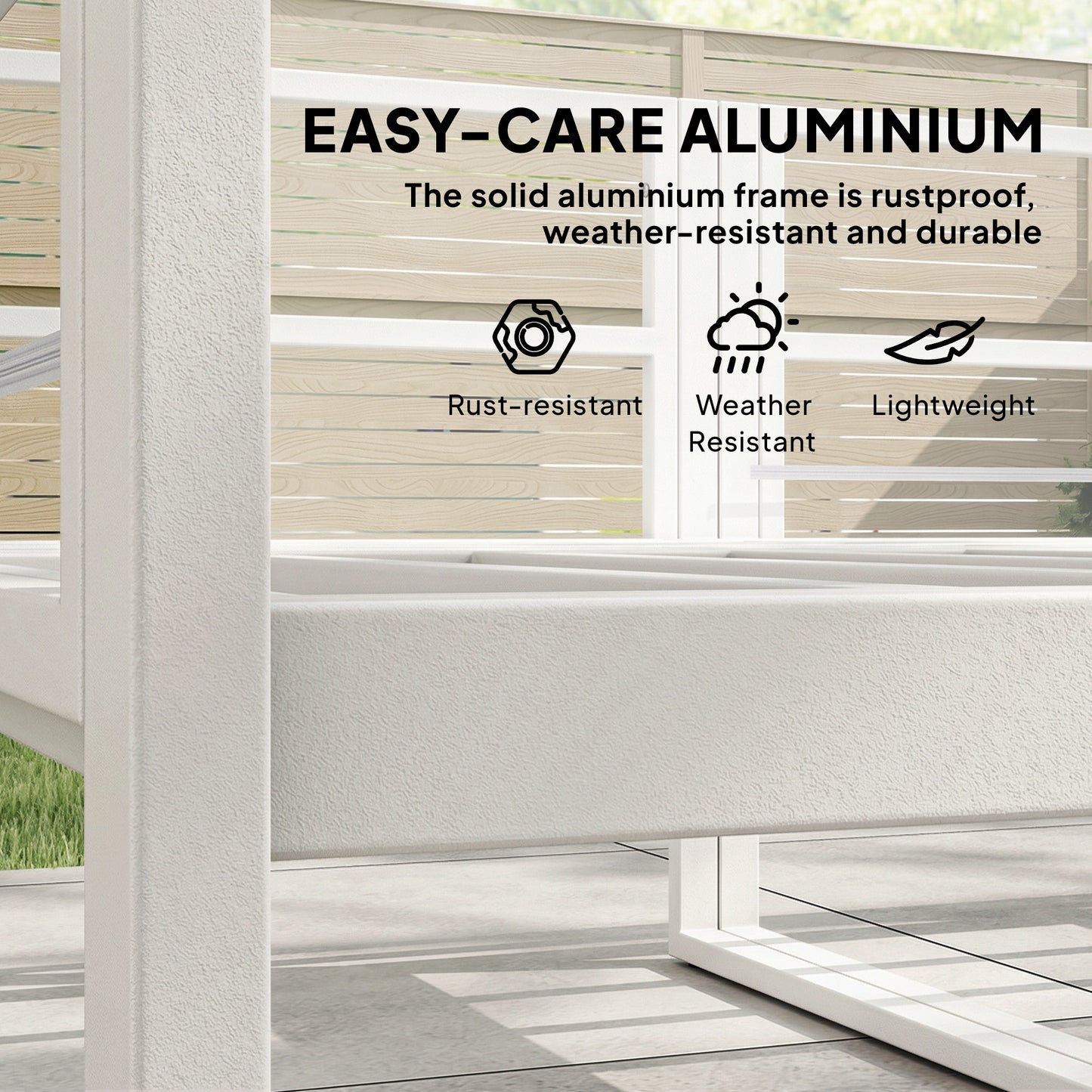 5 Seater Aluminium Garden Furniture Set