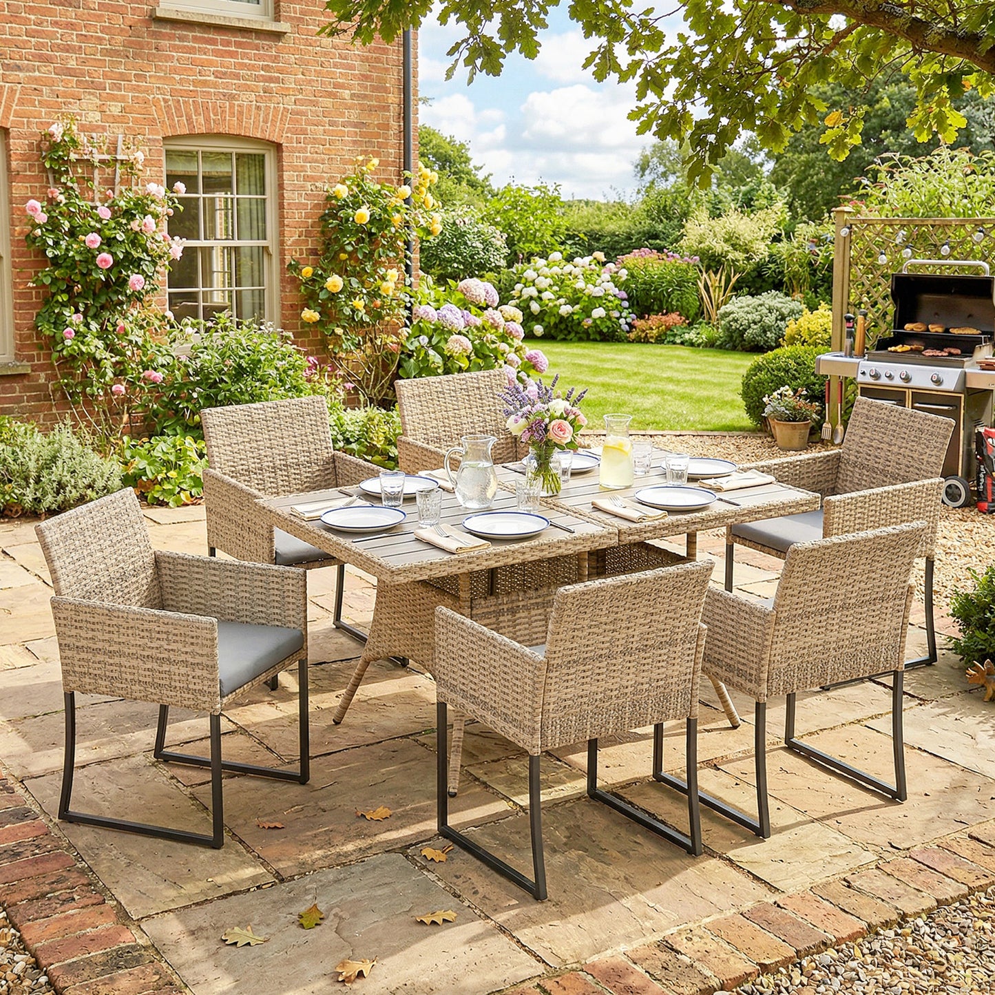 7 Piece Rattan Garden Furniture Set (1)