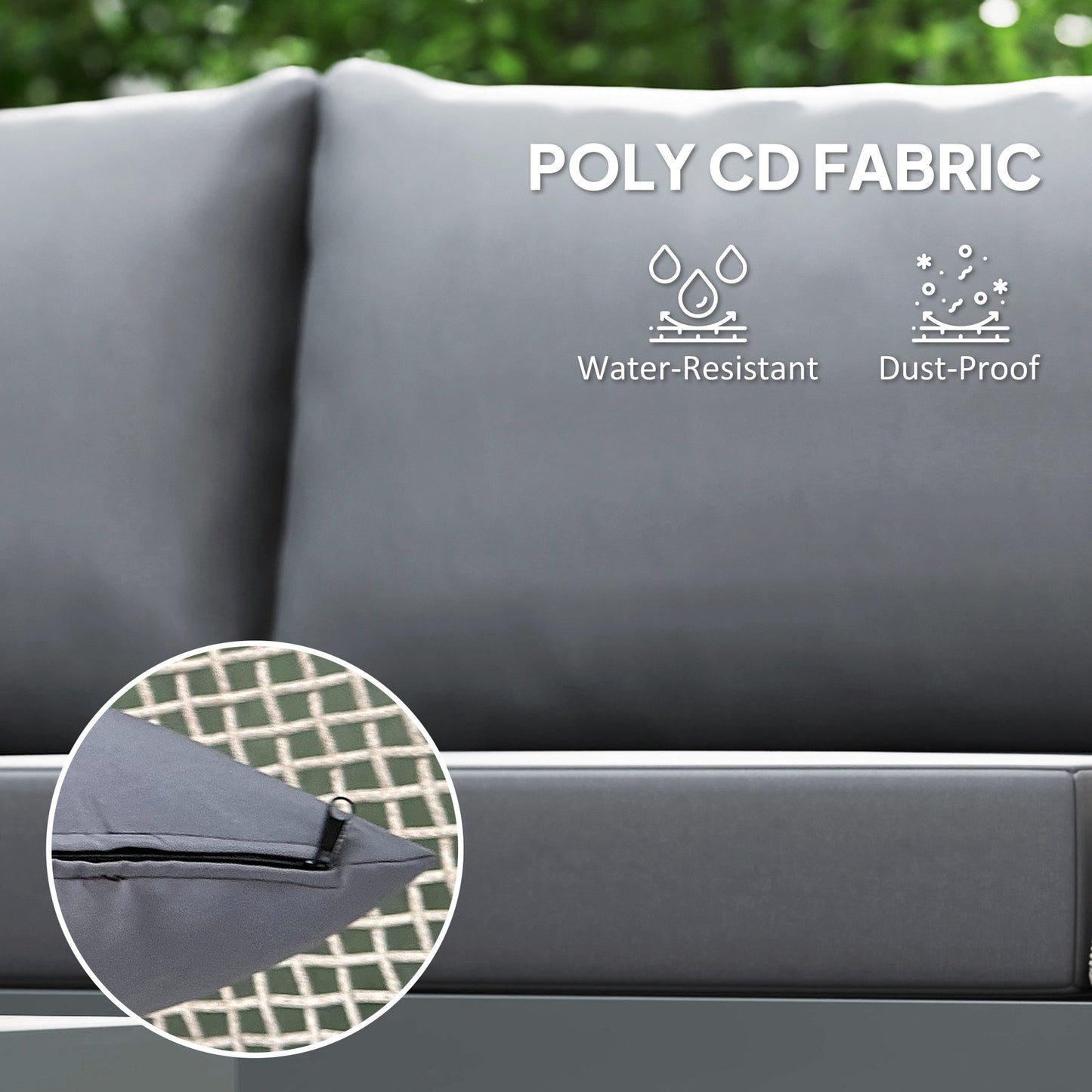 Thee-Piece 'L' Rattan Sofa Set