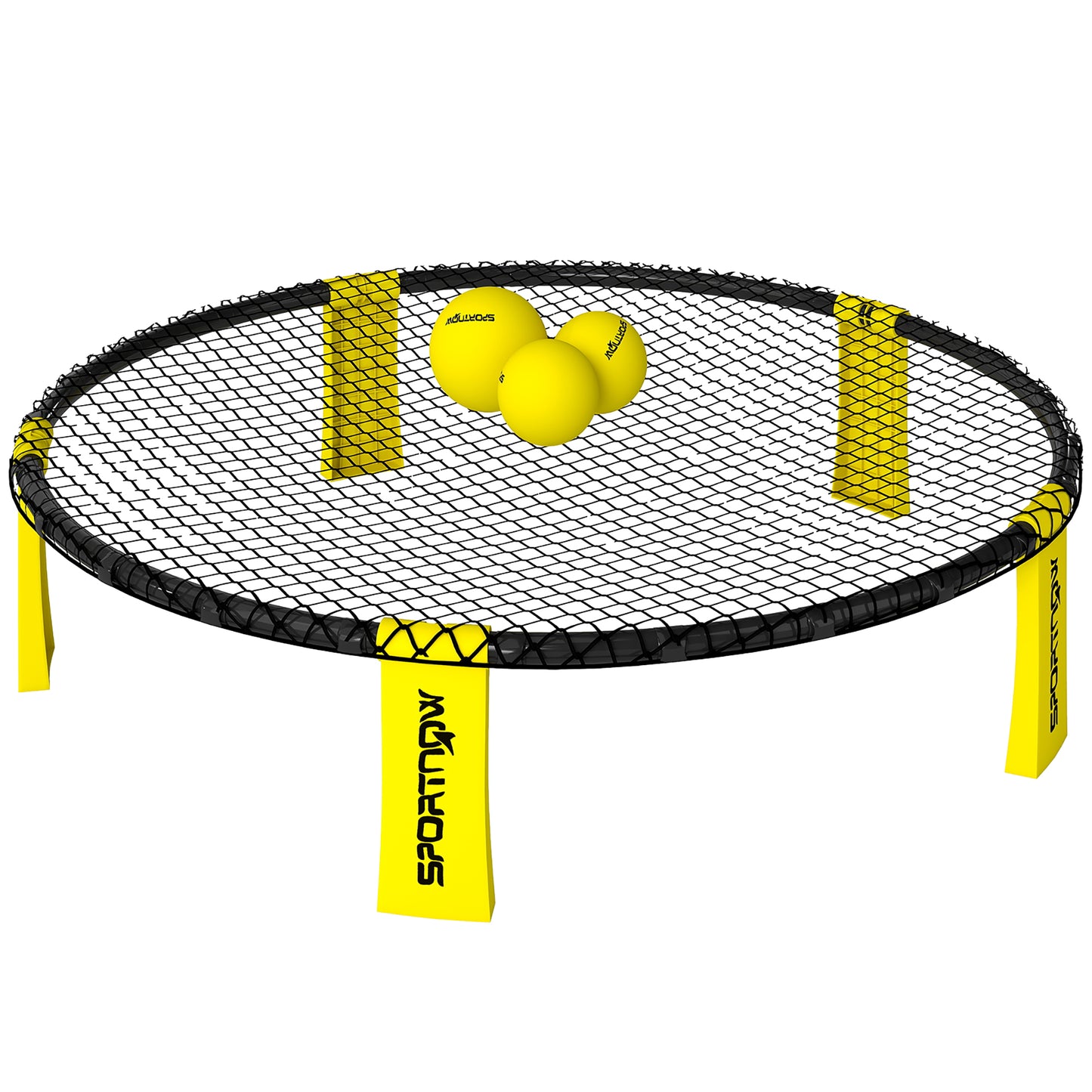 Spike Game Set, Mini Beach Games Set with Net, 3 Balls and Ball Pump