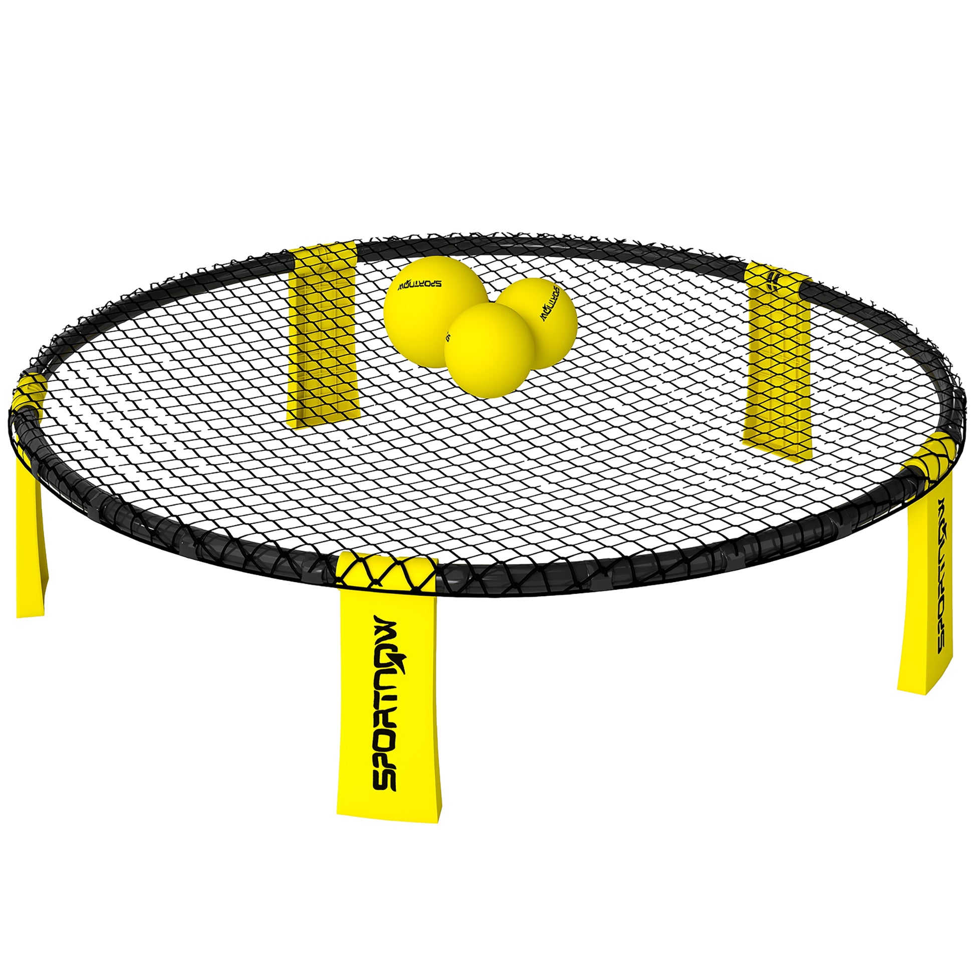 Spike Game Set, Mini Beach Games Set with Net, 3 Balls and Ball Pump