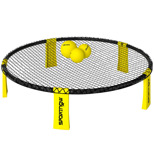 Spike Game Set, Mini Beach Games Set with Net, 3 Balls and Ball Pump