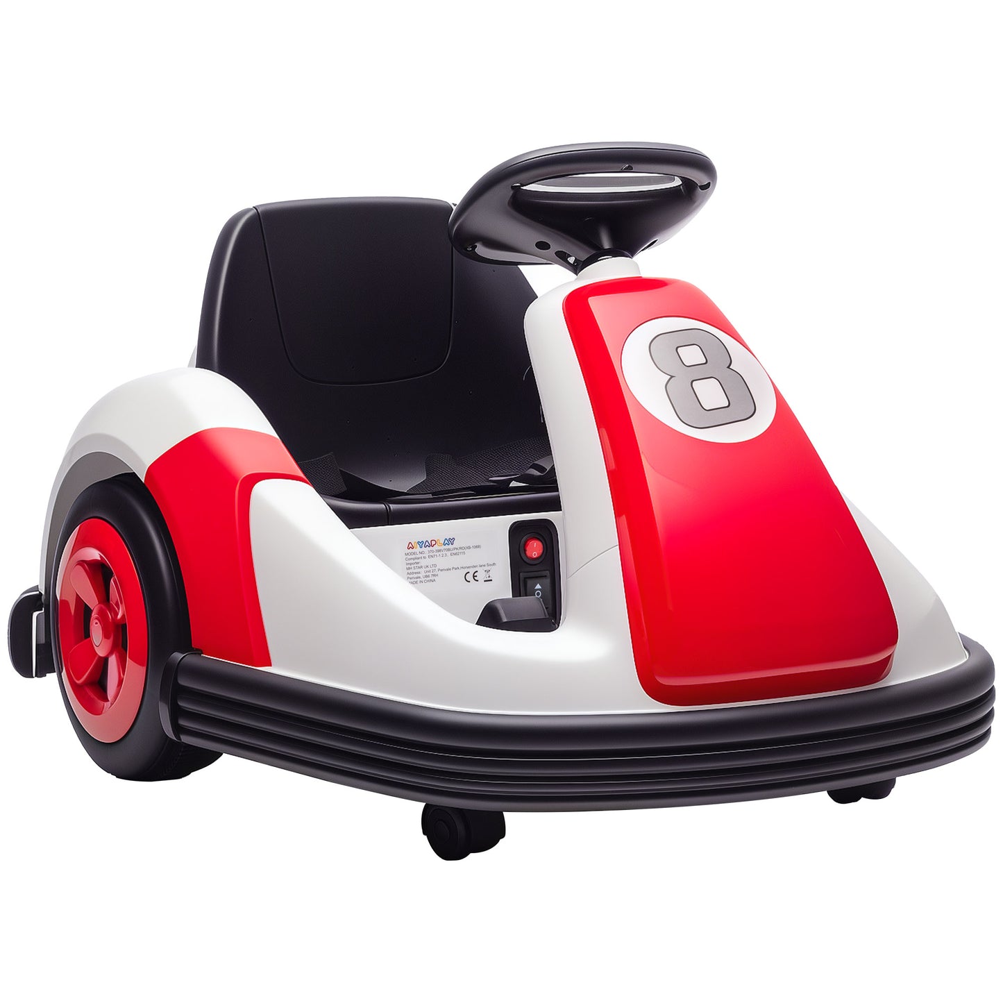 Kids Bumper Car with 360-Degree Rotation