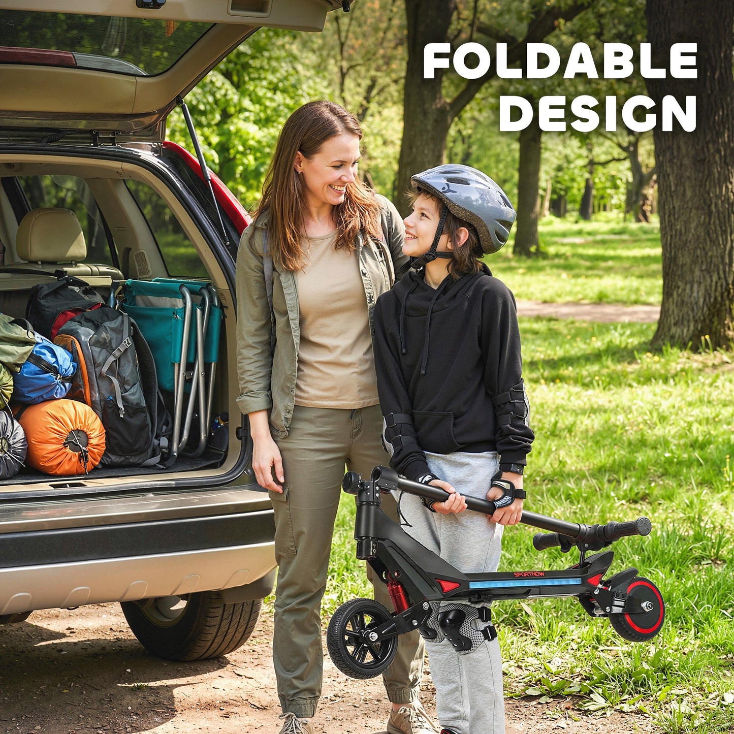 Electric Scooter for Kids, Foldable E Scooter for Age Age 6+