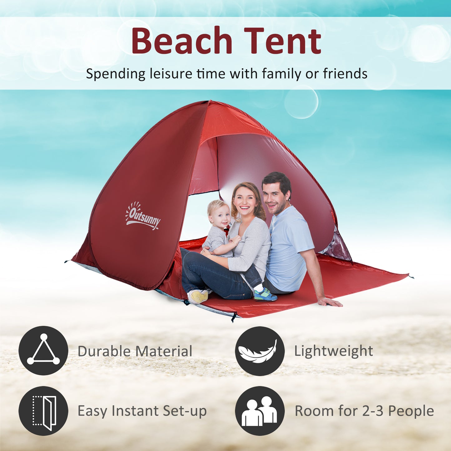 Pop-up Portable Beach Tent