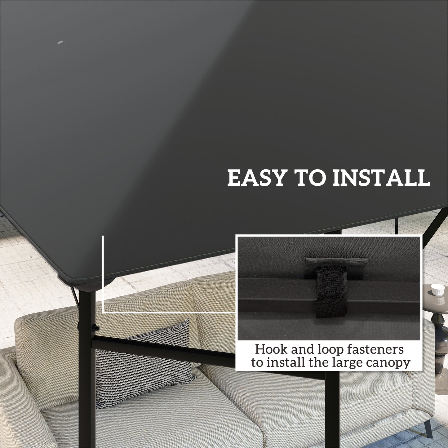 3 x 3(m) Gazebo Canopy Replacement Cover (1)