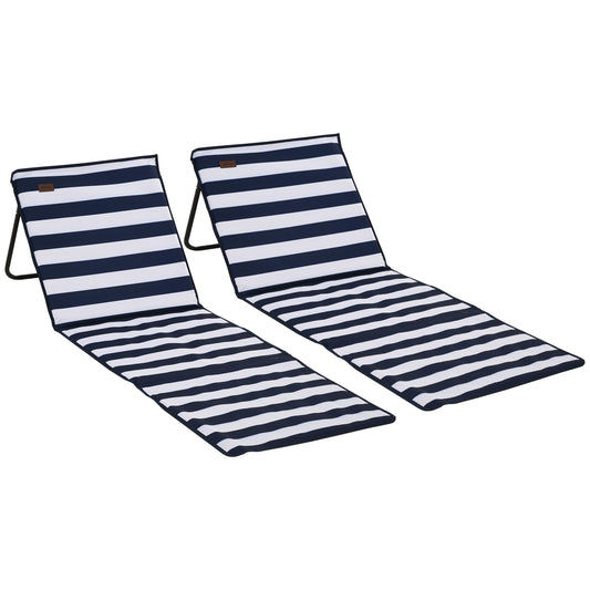 Set of 2 Foldable Garden Beach Chair Mat (1)