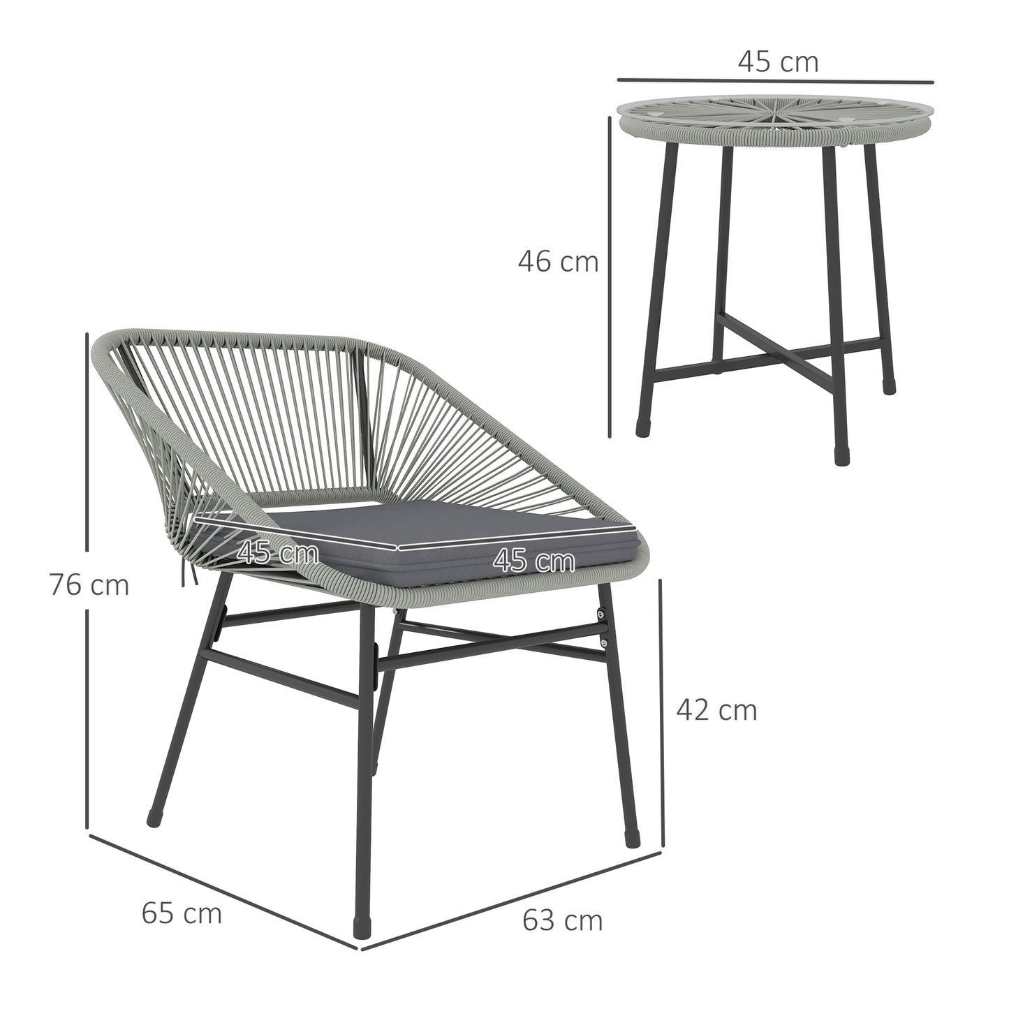 3 Pieces Rattan Bistro Set (7)