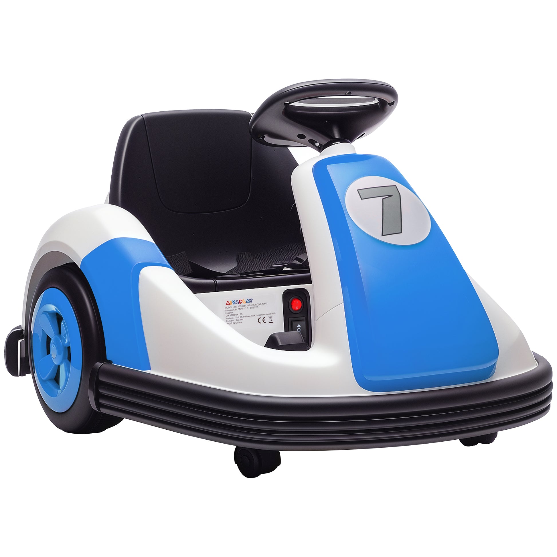 Kids Bumper Car with 360-Degree Rotation