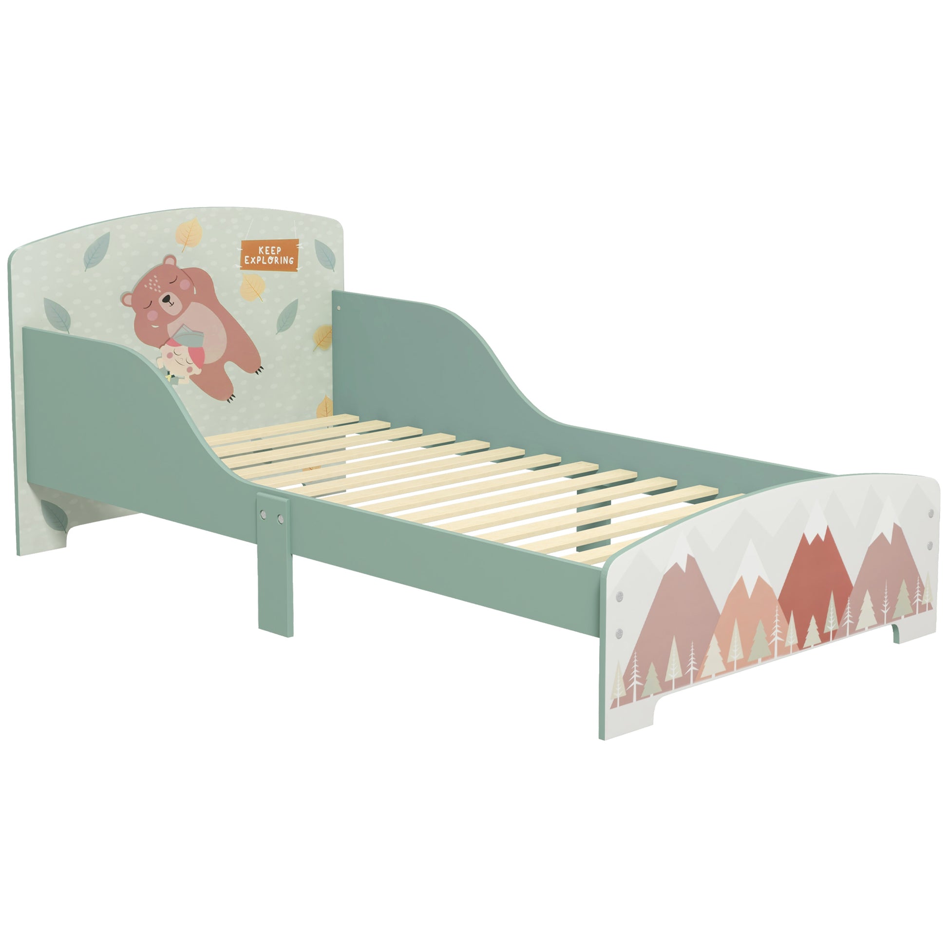 Toddler Bed Frame, Kids Bedroom Furniture for Ages 3-6 Years