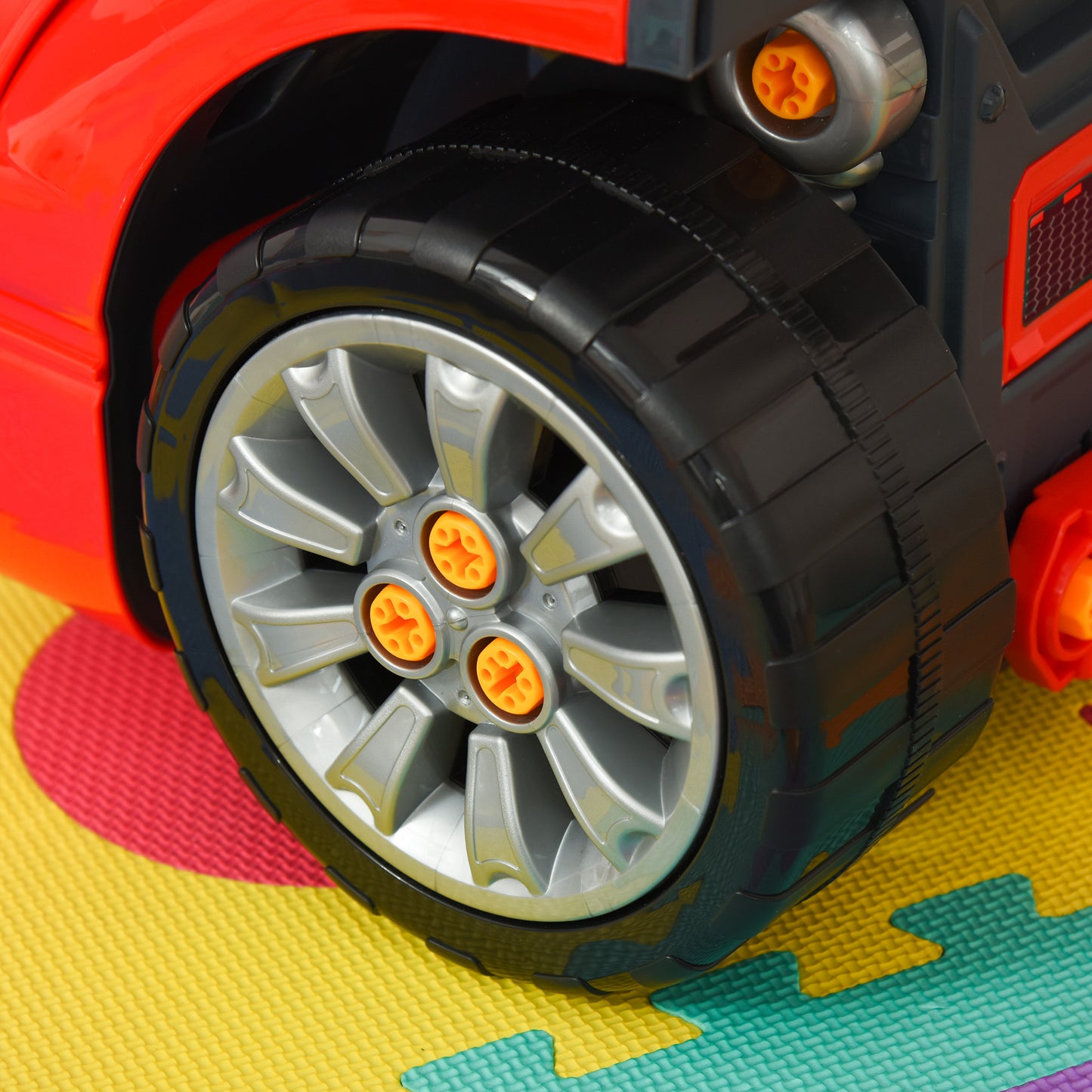 Kids Truck Engine Toy Set, Toddler Educational Car Service Station