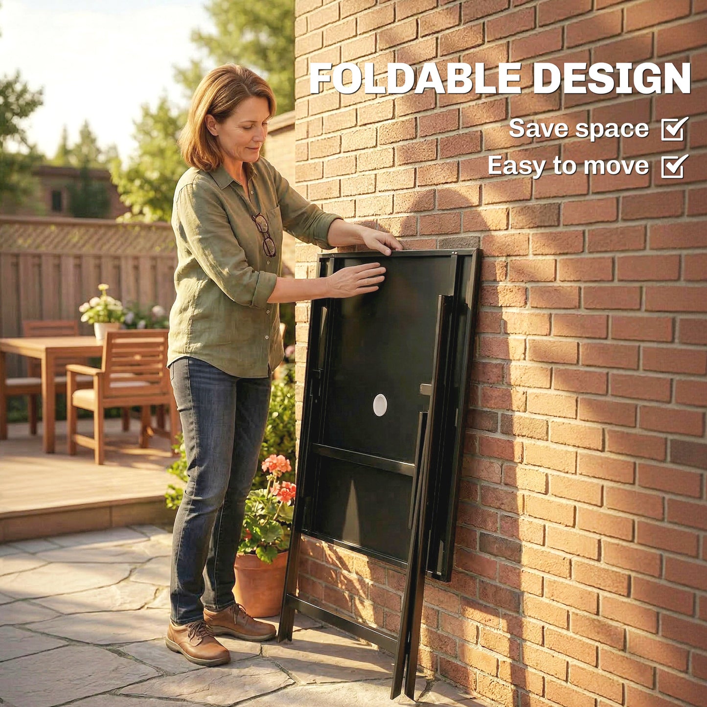 Folding Outdoor Dining Table