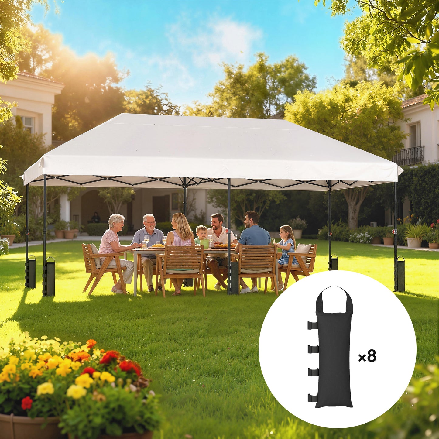 8 Pack Gazebo Sand Weights Bags