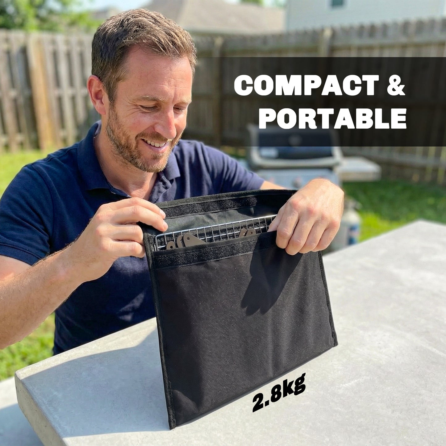 2-In-1 Portable BBQ Grill and Camping Fire Pit
