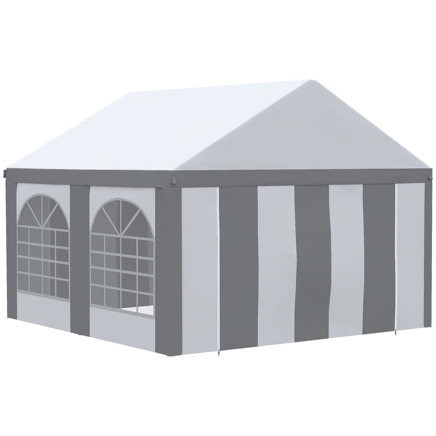 4 x 4m Galvanised Party Tent, Marquee Gazebo with Sides
